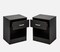 Wooden Bedside Table Nightstand with Storage Drawer Bedside End Table Set of 2